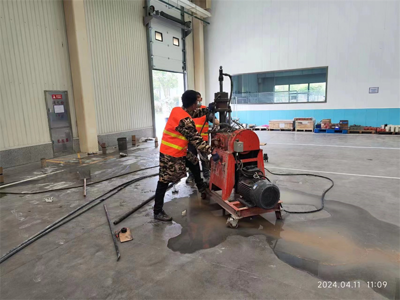 禹王台厂房地面下沉塌陷注浆加固施工